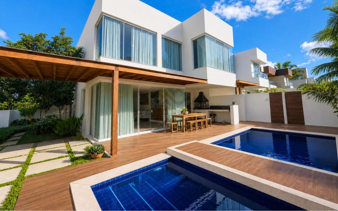 CASA RESIDENCIAL 3 SUÍTES  -  COND. ALDEIA ATLÂNTIDA  -  ILHÉUS/BA - Imagem 1